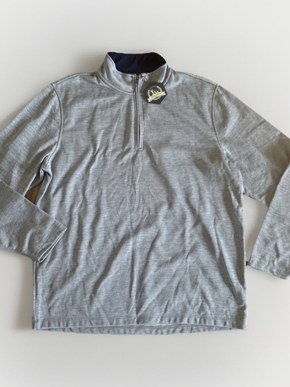 Rorie Whelan Golf Quarter Zip Pullover Mens XXL Gray Lightweight Athletic NWT